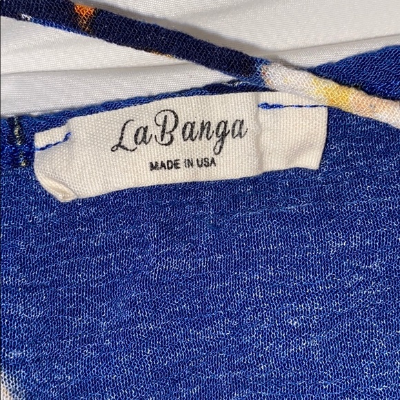 Boutique -  Blue Floral Long Sleeve Blouse - Picture 4 of 4